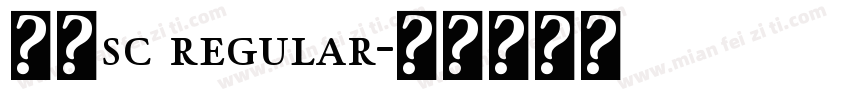 雅痞sc regular字体转换